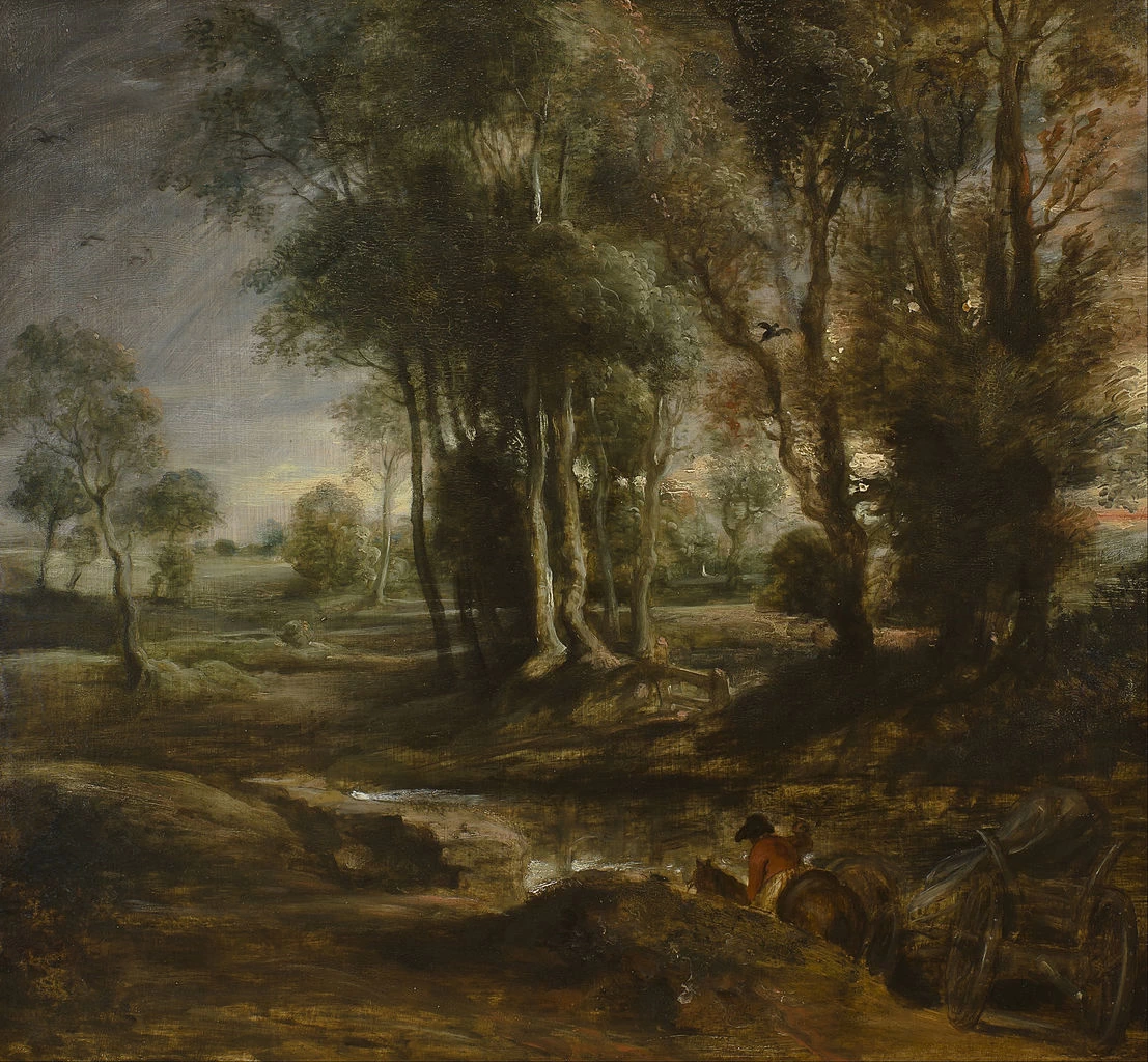 Paesaggio serale con carro di legname - Museum Boijmans Van Beuningen, Rotterdam